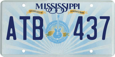 MS license plate ATB437