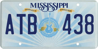 MS license plate ATB438