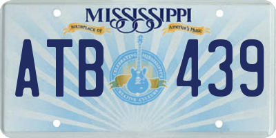 MS license plate ATB439