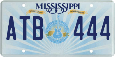 MS license plate ATB444