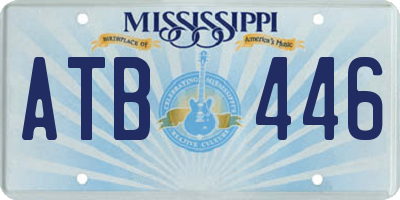 MS license plate ATB446