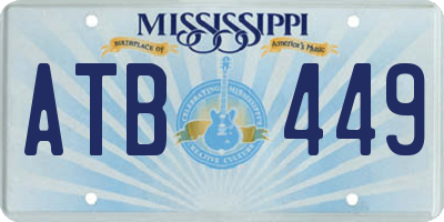 MS license plate ATB449