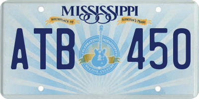 MS license plate ATB450
