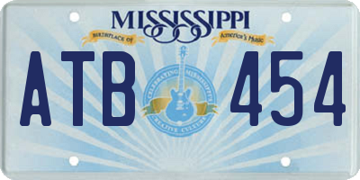 MS license plate ATB454
