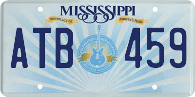 MS license plate ATB459