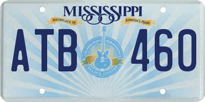 MS license plate ATB460