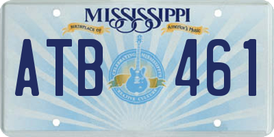 MS license plate ATB461