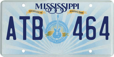 MS license plate ATB464