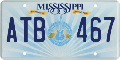 MS license plate ATB467