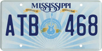 MS license plate ATB468