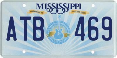 MS license plate ATB469