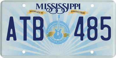 MS license plate ATB485