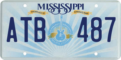 MS license plate ATB487