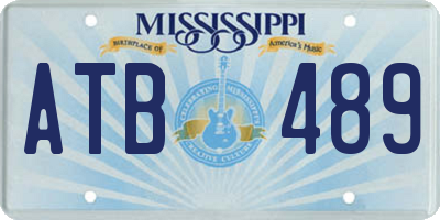 MS license plate ATB489