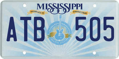 MS license plate ATB505