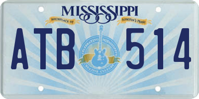 MS license plate ATB514