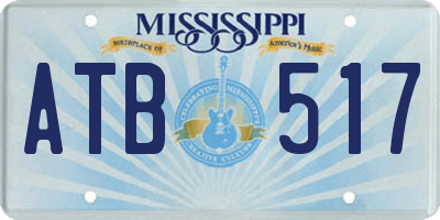 MS license plate ATB517