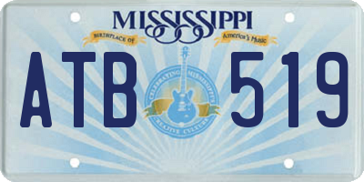 MS license plate ATB519