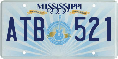 MS license plate ATB521