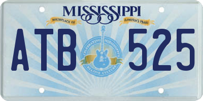 MS license plate ATB525