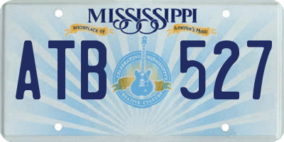 MS license plate ATB527