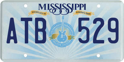 MS license plate ATB529