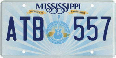 MS license plate ATB557