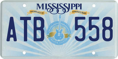 MS license plate ATB558