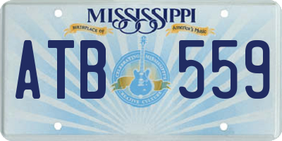 MS license plate ATB559