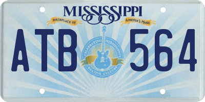 MS license plate ATB564