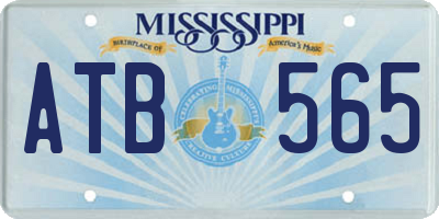MS license plate ATB565