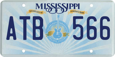 MS license plate ATB566