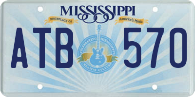 MS license plate ATB570