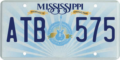 MS license plate ATB575