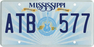 MS license plate ATB577