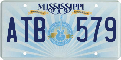 MS license plate ATB579