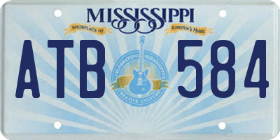 MS license plate ATB584