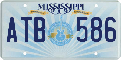 MS license plate ATB586