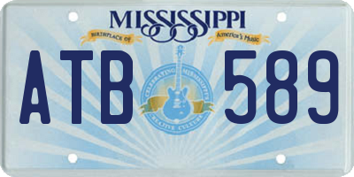 MS license plate ATB589