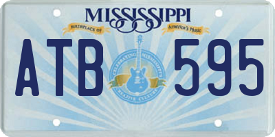 MS license plate ATB595