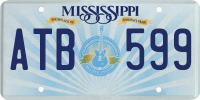 MS license plate ATB599