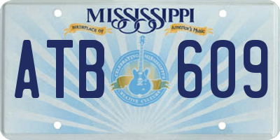 MS license plate ATB609