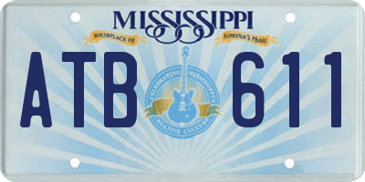 MS license plate ATB611