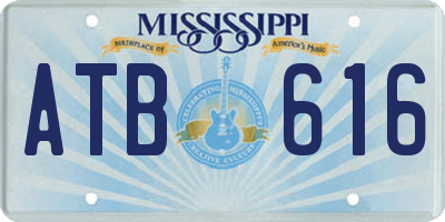 MS license plate ATB616