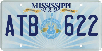 MS license plate ATB622