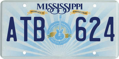 MS license plate ATB624