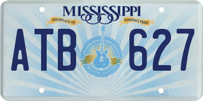 MS license plate ATB627