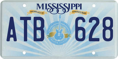 MS license plate ATB628