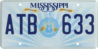 MS license plate ATB633
