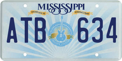 MS license plate ATB634